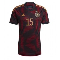 Camiseta Alemania Niklas Sule #15 Visitante Equipación Mundial 2022 manga corta
